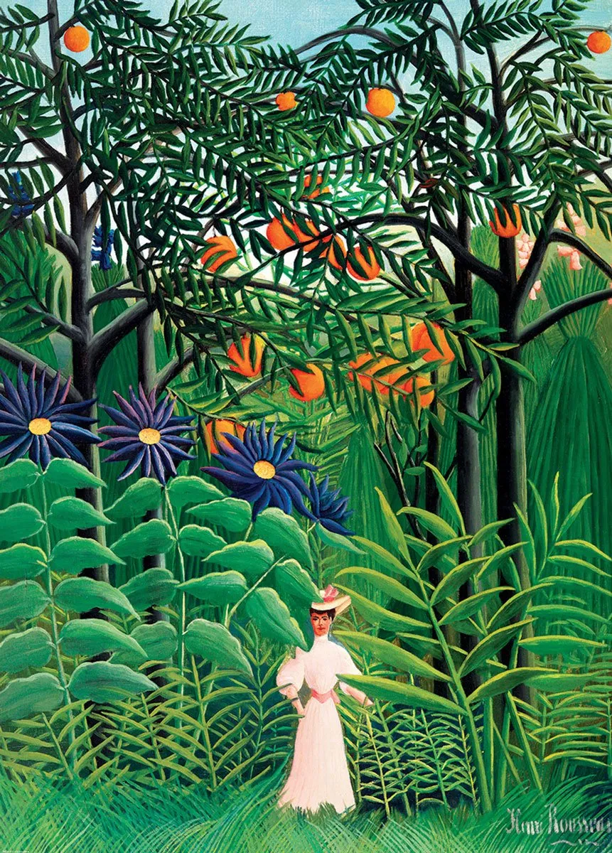 Eurographics Henri Rousseau Vrouw in een Exotisch Woud Legpuzzel 1000 Stuks - Meerkleurig