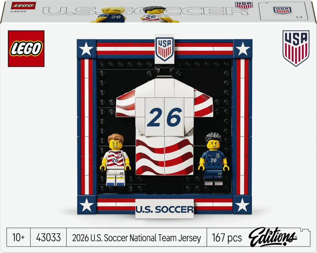 LEGO 43033 Amerikaans Voetbalteamshirt - 167 Stukken - Meerkleurig