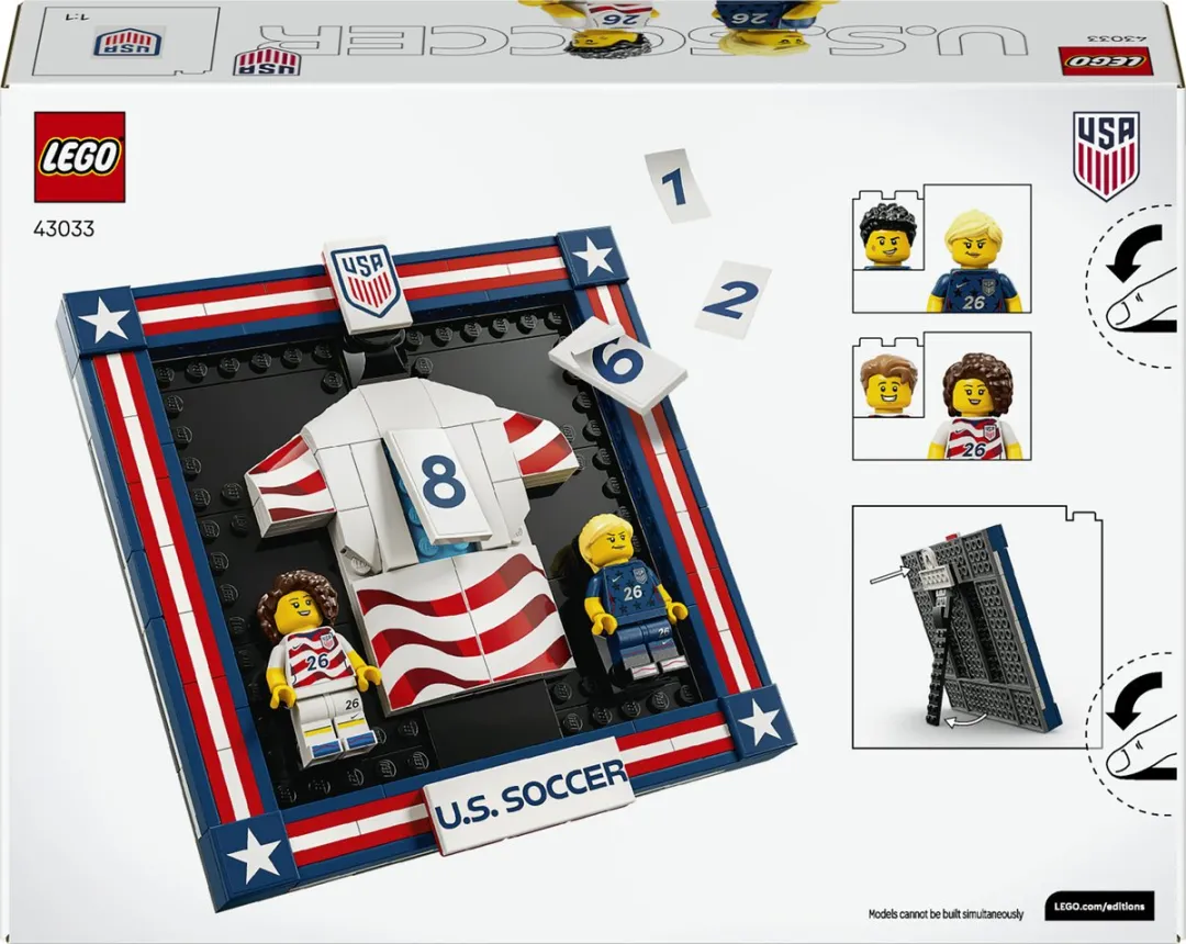 LEGO 43033 Amerikaans Voetbalteamshirt - 167 Stukken - Meerkleurig