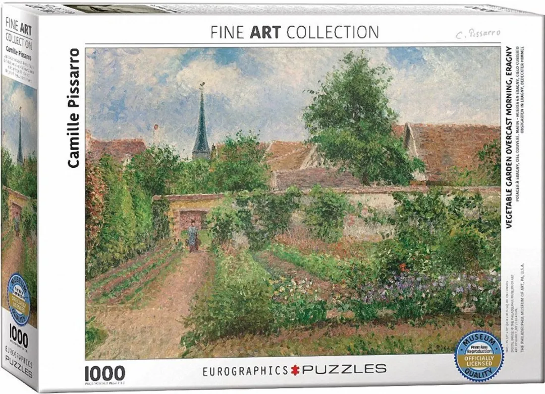 Eurographics Camille Pissarro Moestuin in Éragny Legpuzzel 1000 Stuks - 68x48cm