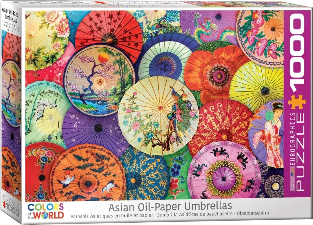 Eurographics Aziatische Papieren Paraplu's Legpuzzel 1000 Stuks