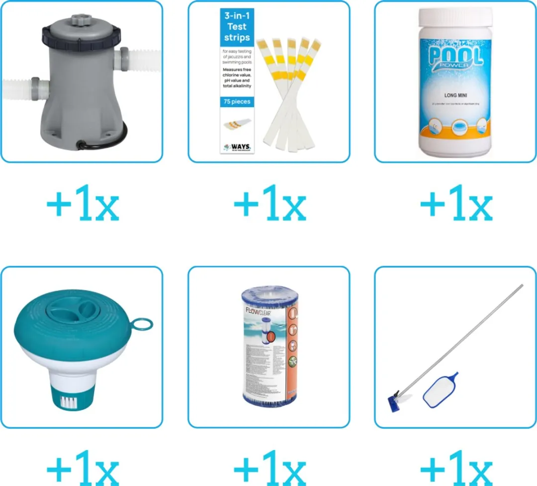 Bestway 57266 Zwembad Accessoirepakket 6-delig - 1249 l/h