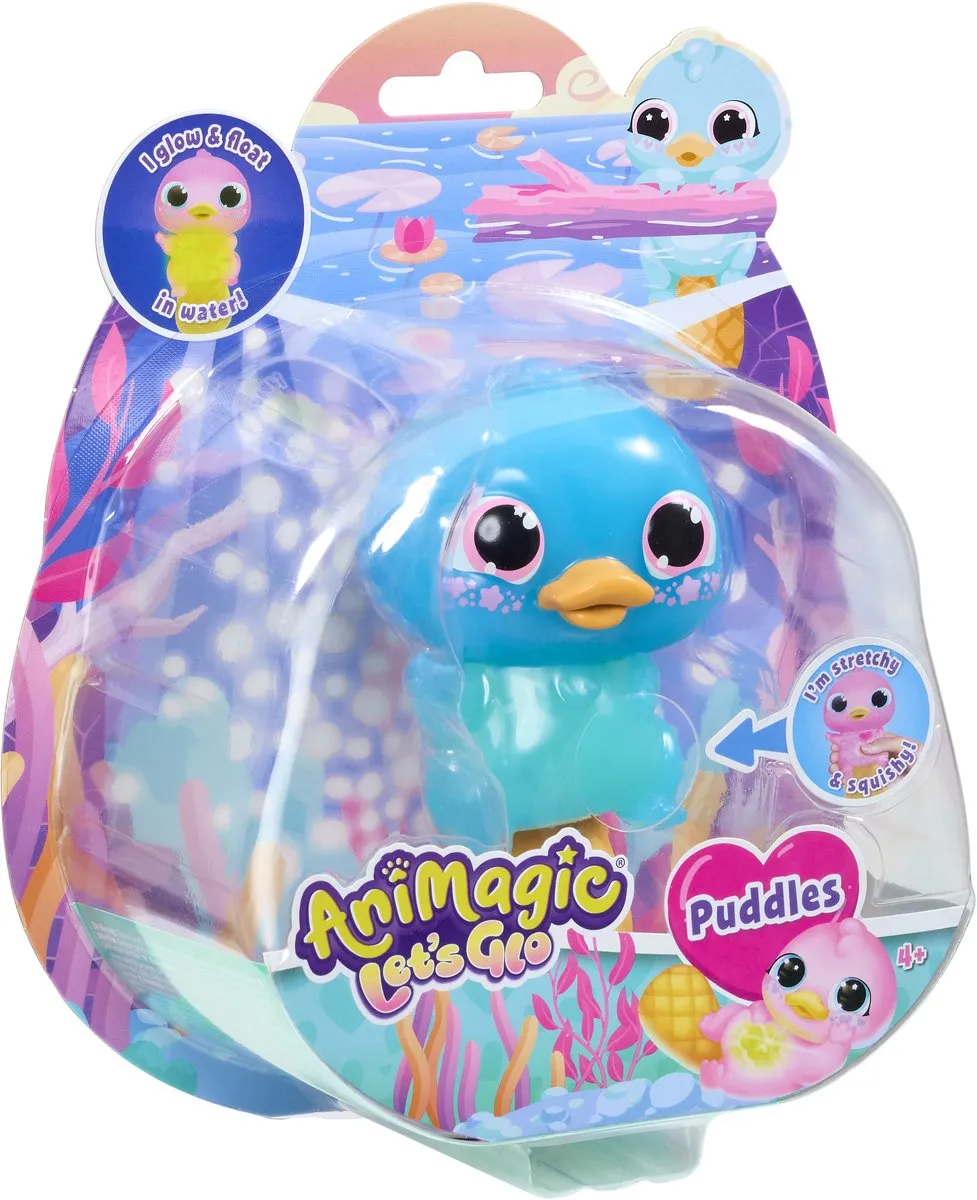 Goliath Let's Glo Puddles Vogelbekdier - Blauw - 3x Knoopcel
