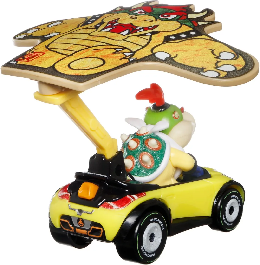 Hot Wheels Mariokart Bowser Jr. Sports Coupe + Kite HDB47 - Meerkleurig