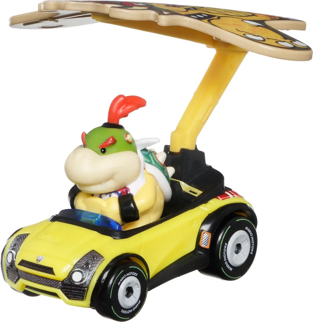 Hot Wheels Mariokart Bowser Jr. Sports Coupe + Kite HDB47 - Meerkleurig
