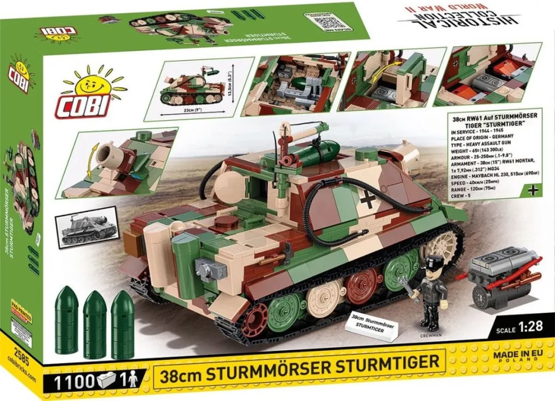 Cobi Storm Tijger Storm Mortier 1100 Stenen - COBI-2585