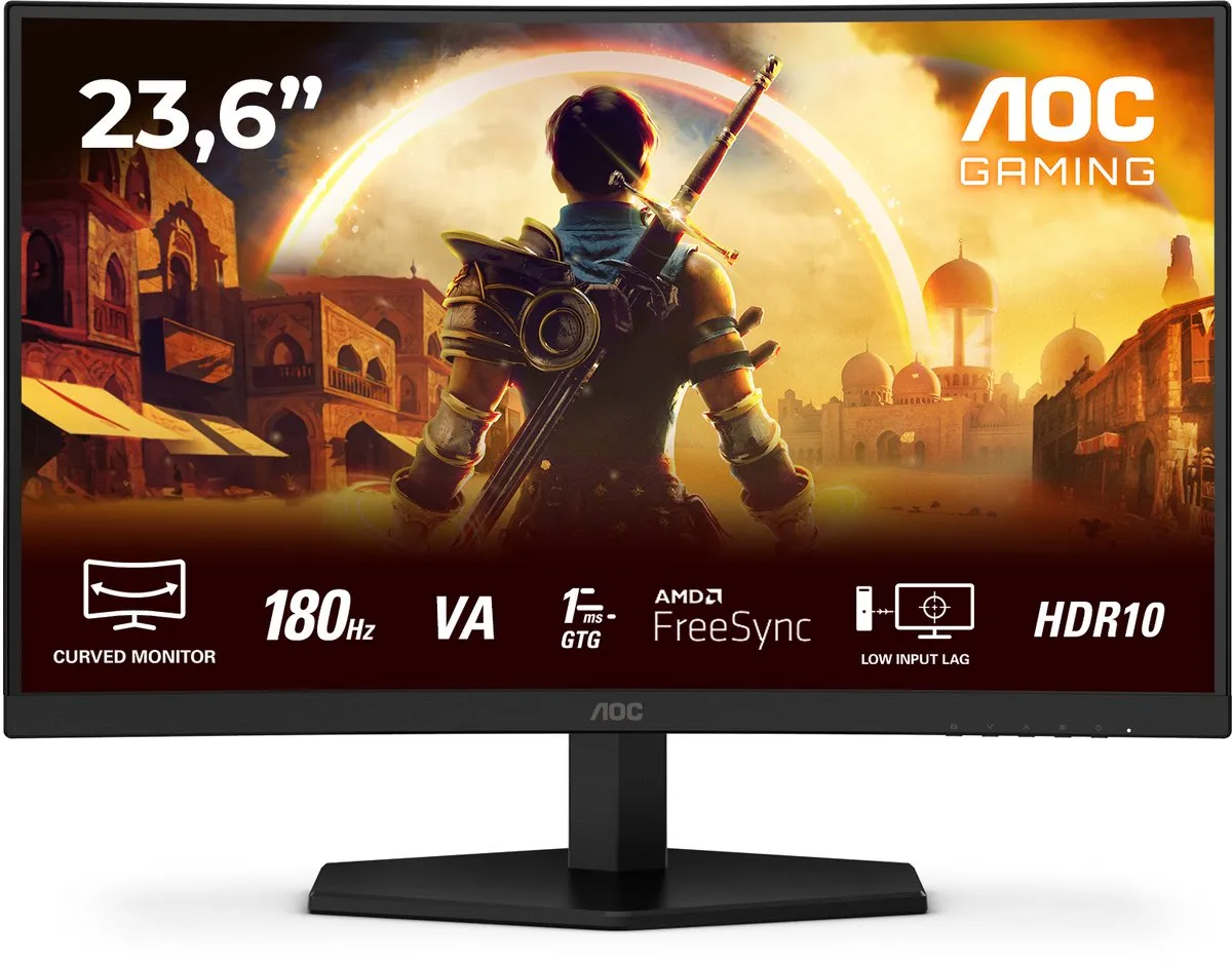 AOC G4 C24G42E Curved Gaming Monitor 24" - 180Hz - 0.5ms