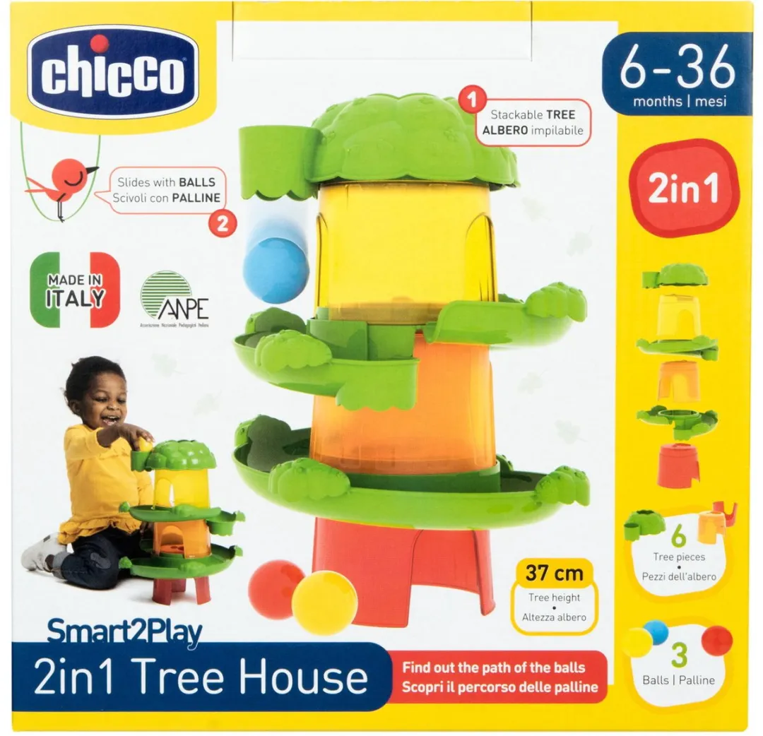 Chicco 2-in-1 Boomhut Spiraaltoren Multicolor - afbeelding 3 van 6
