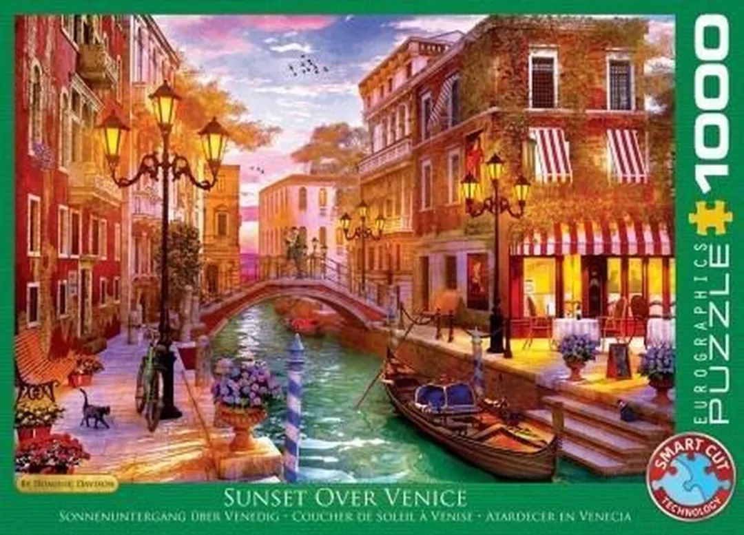 Eurographics Venetiaanse Romantiek Legpuzzel 1000 Stuks - 68x48cm - Meerkleurig
