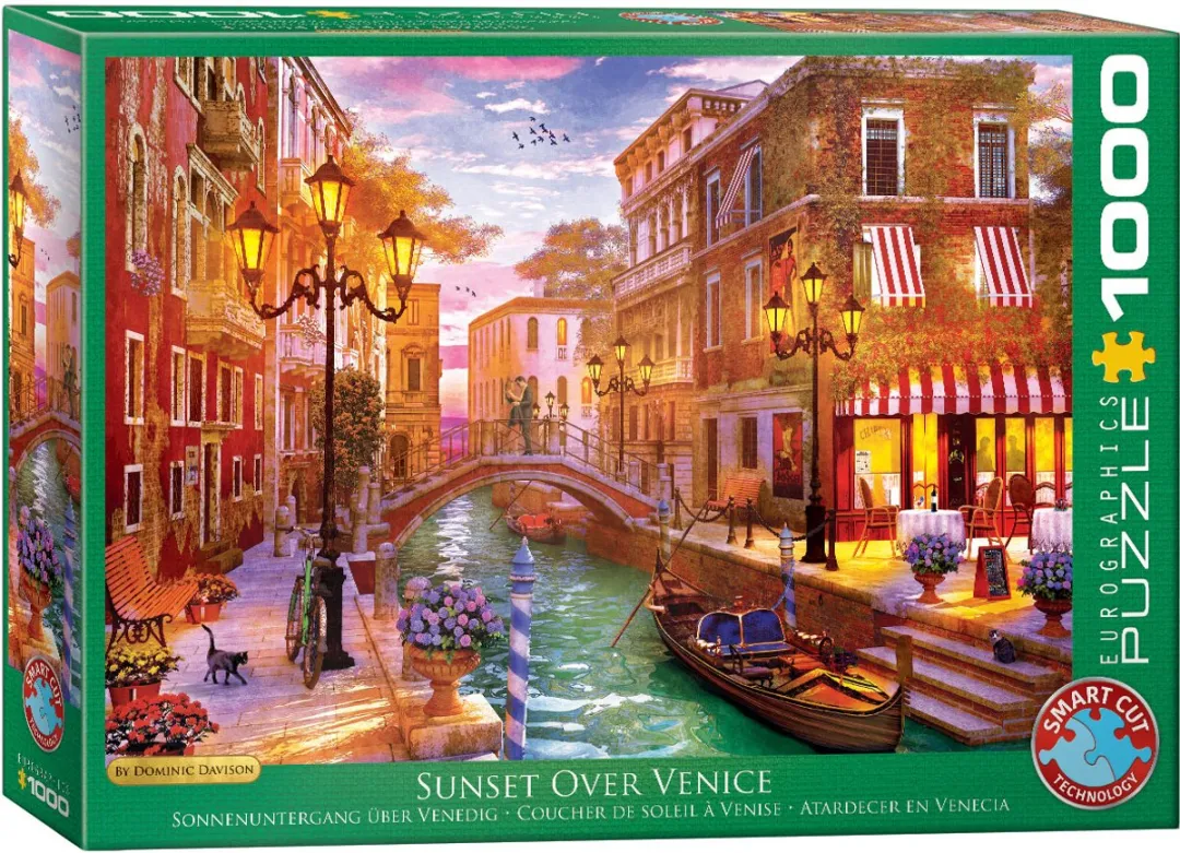 Eurographics Venetiaanse Romantiek Legpuzzel 1000 Stuks - 68x48cm - Meerkleurig