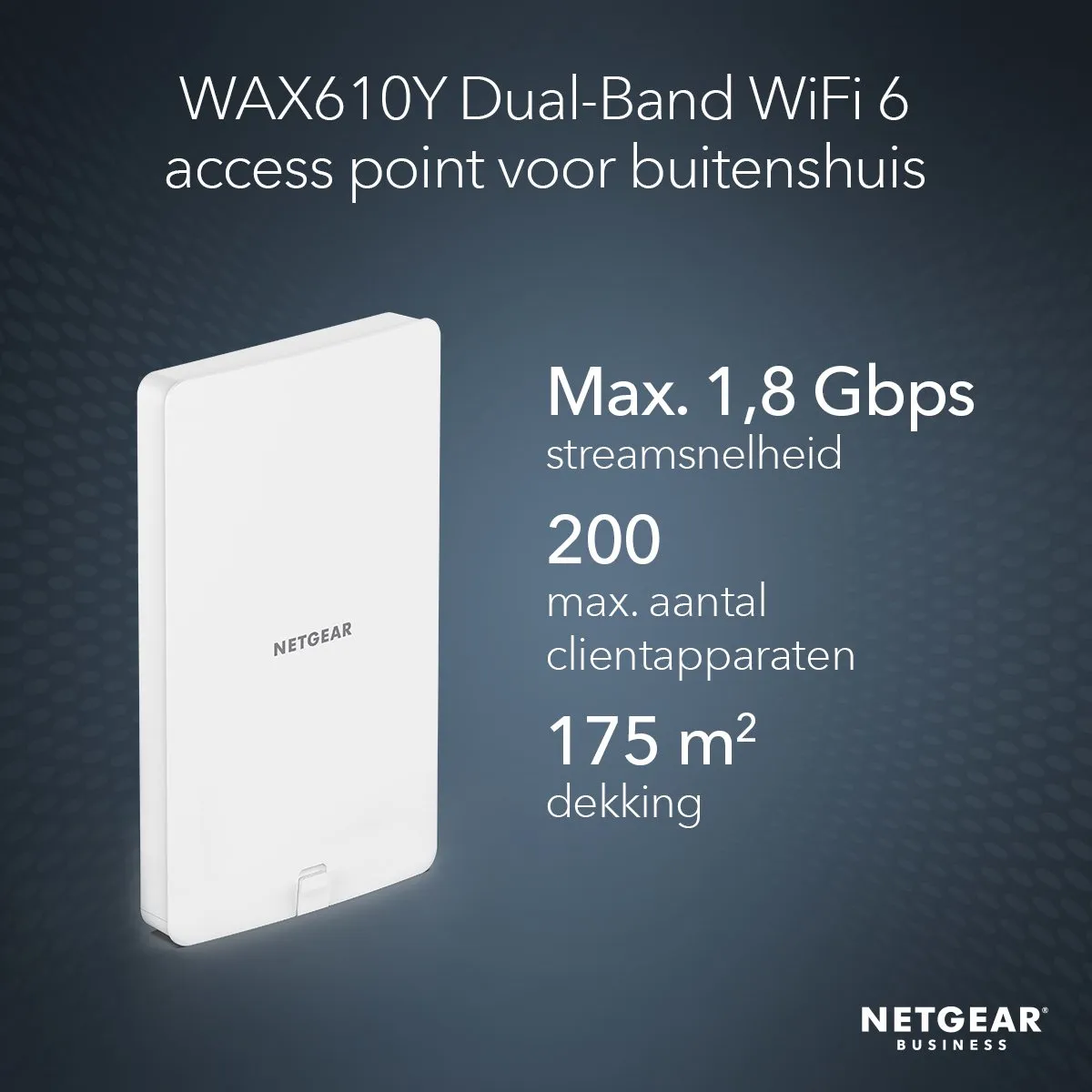 Netgear WAX610Y-100EUS WiFi 6 Access Point - Outdoor - Wit - afbeelding 6 van 6