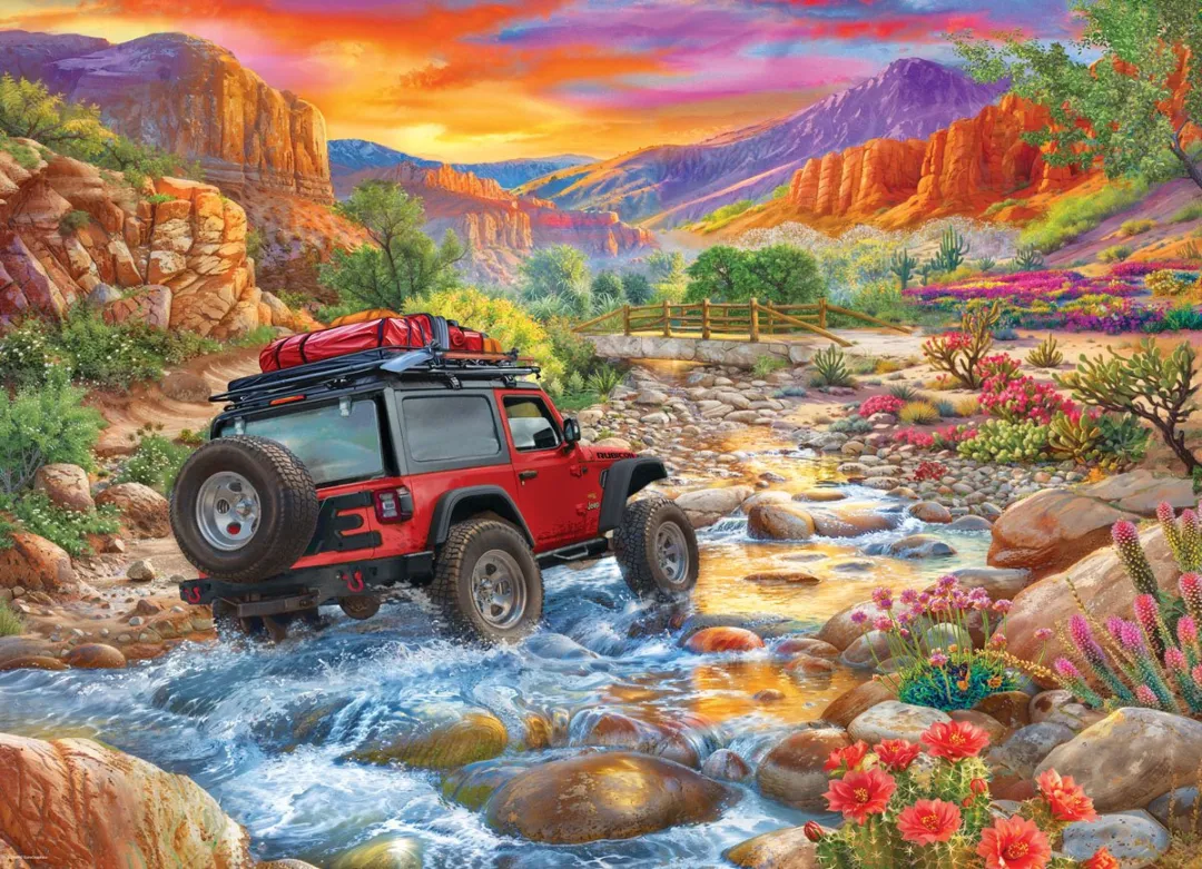 Eurographics Hobbelige Rocky Ride Bigelow Illustrations Legpuzzel 1000 Stuks - Meerkleurig
