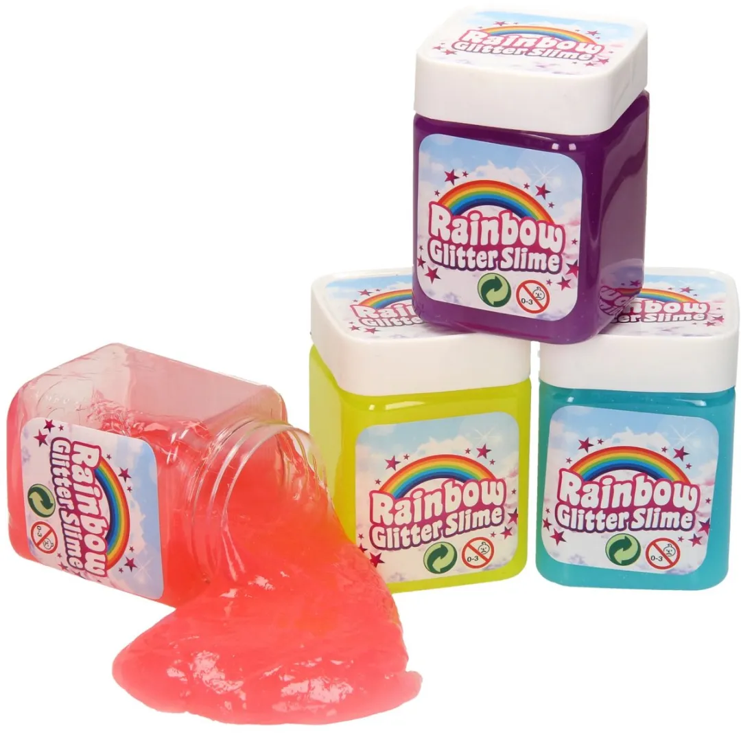 Johntoy Regenboog Glitter Slime
