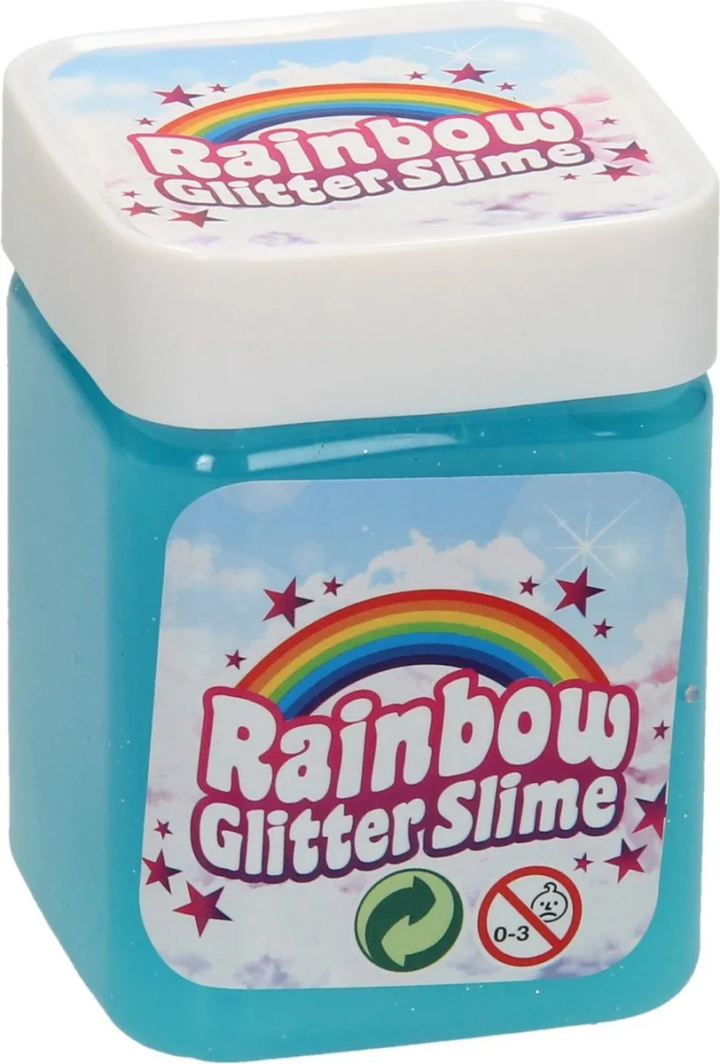 Johntoy Regenboog Glitter Slime - Assorti - afbeelding 6 van 6