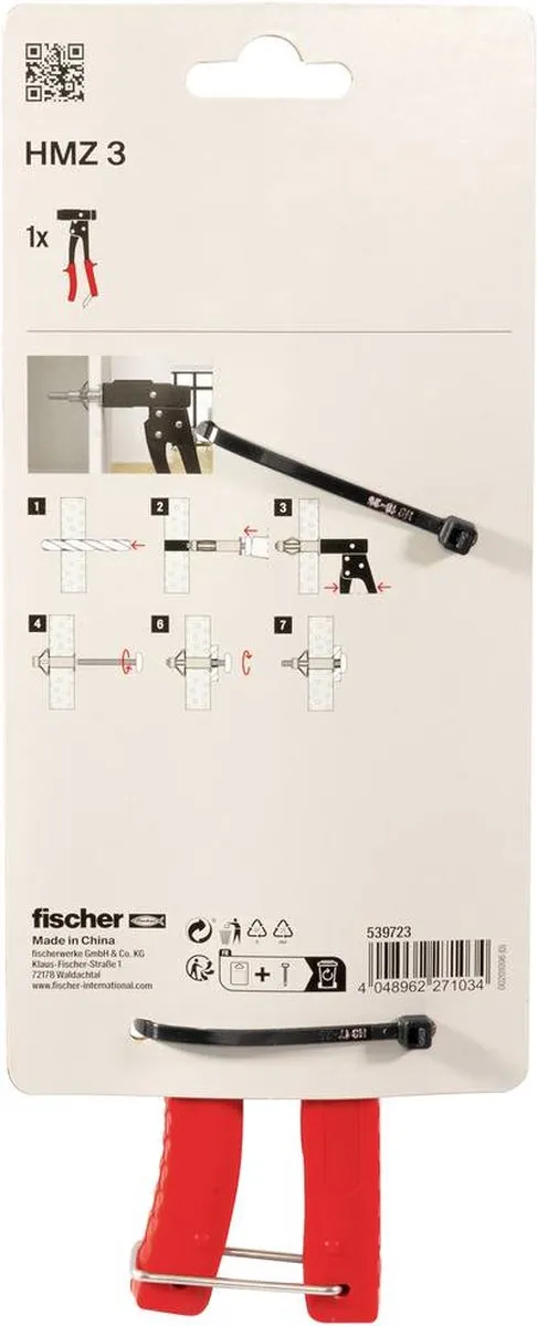 Fischer Montagetang 539723 - Rood