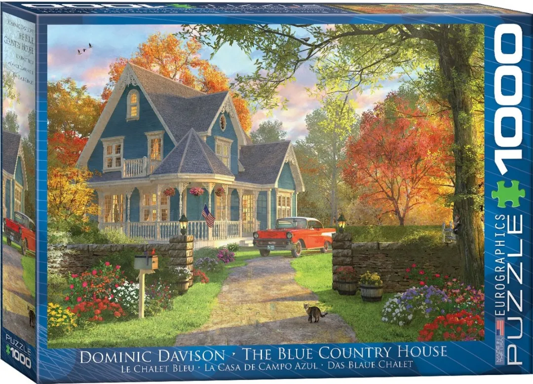 Eurographics Het Blauwe Landhuis Legpuzzel 1000 Stuks