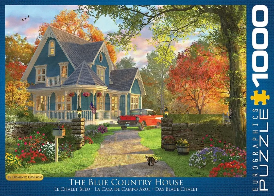 Eurographics Het Blauwe Landhuis Legpuzzel 1000 Stuks - 68x48cm - MPN eu6000-0978