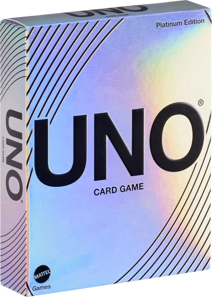 Mattel UNO Platina Editie HPY61 Kaartspel - 2-10 Spelers