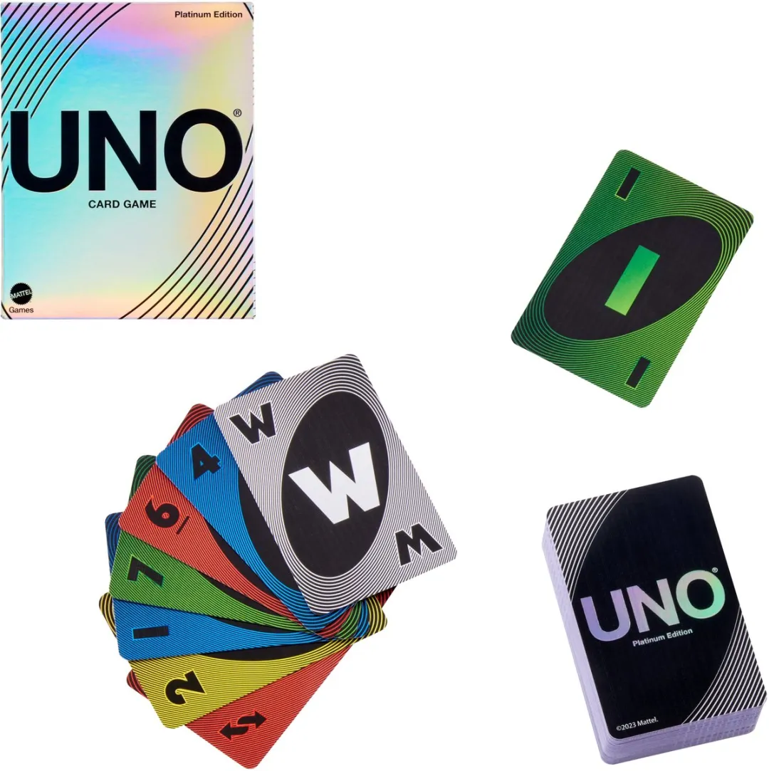 Mattel UNO Platina Editie HPY61 Kaartspel - 2-10 Spelers