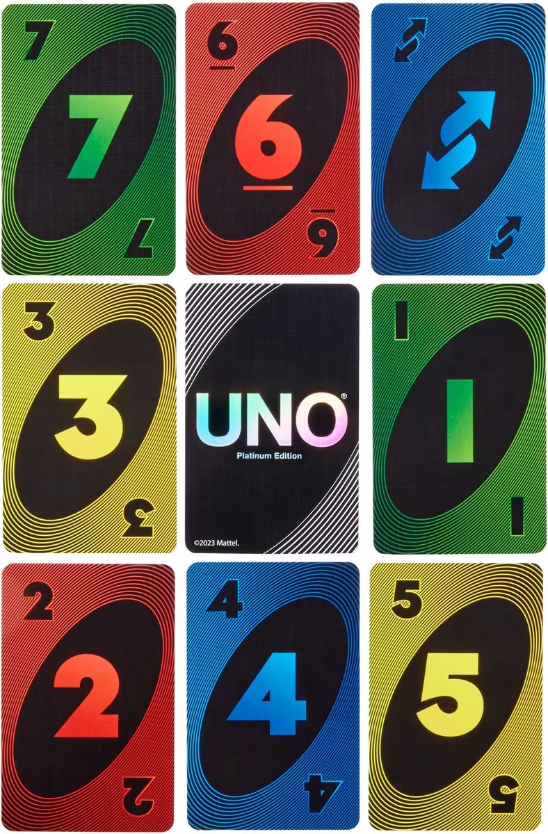 Mattel UNO Platina Editie HPY61 Kaartspel - 2-10 Spelers