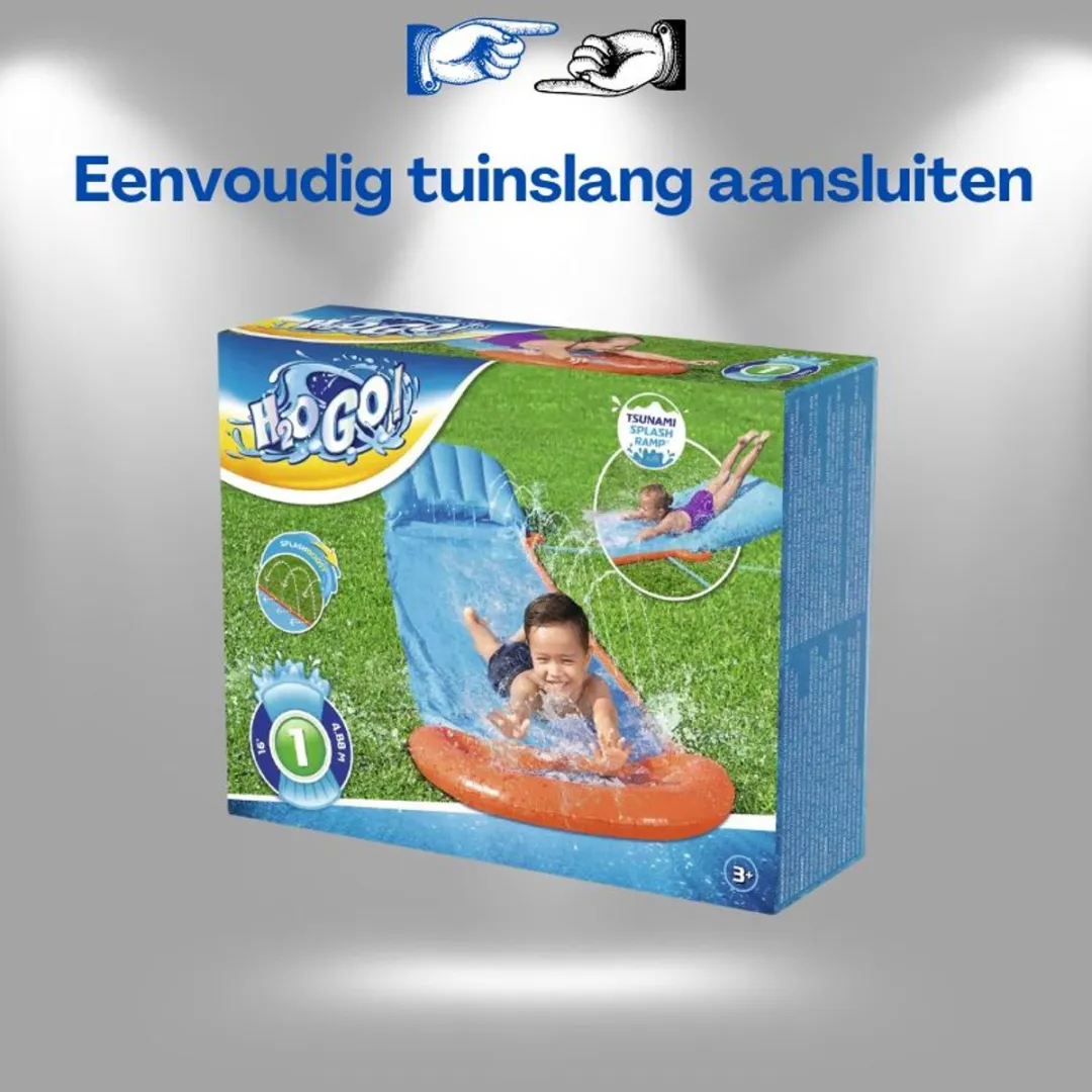 Bestway Tsunami Splash Ramp Waterglijbaan 488cm - 1 Persoon