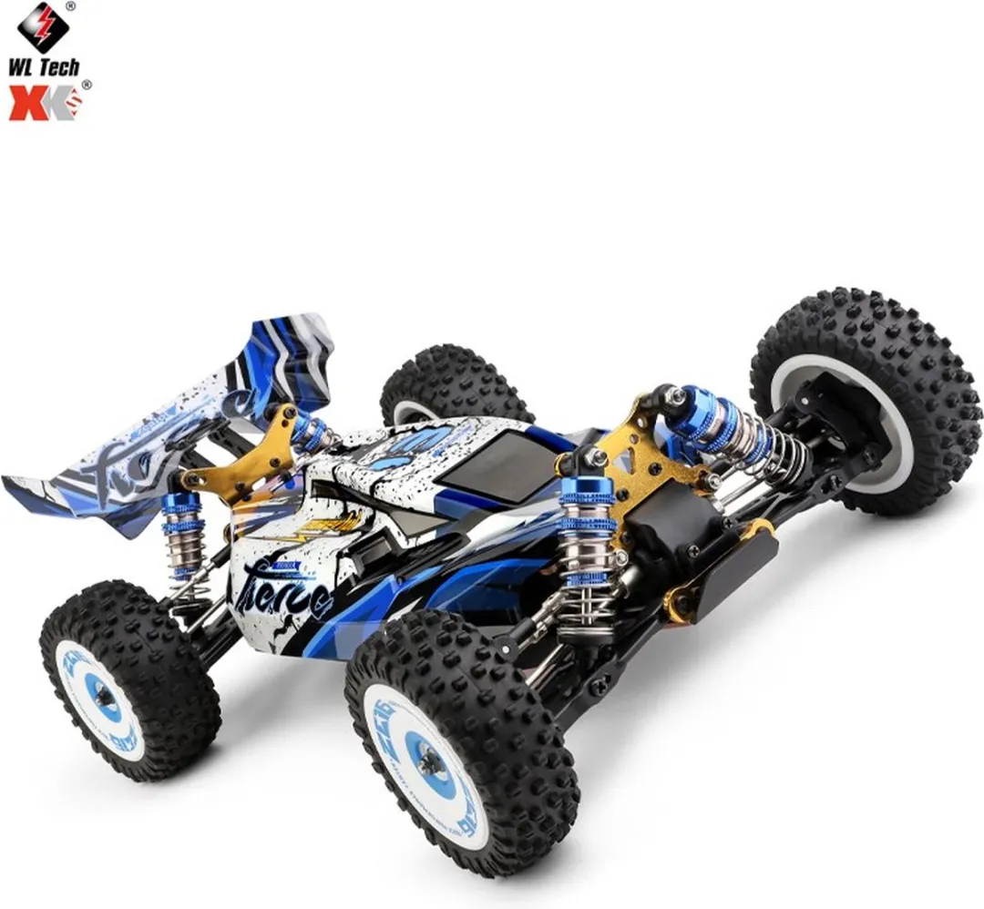 WLtoys 124017 Off Road Buggy RC Auto - Blauw