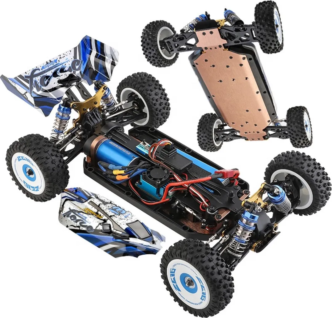 WLtoys 124017 Off Road Buggy RC Auto - Blauw