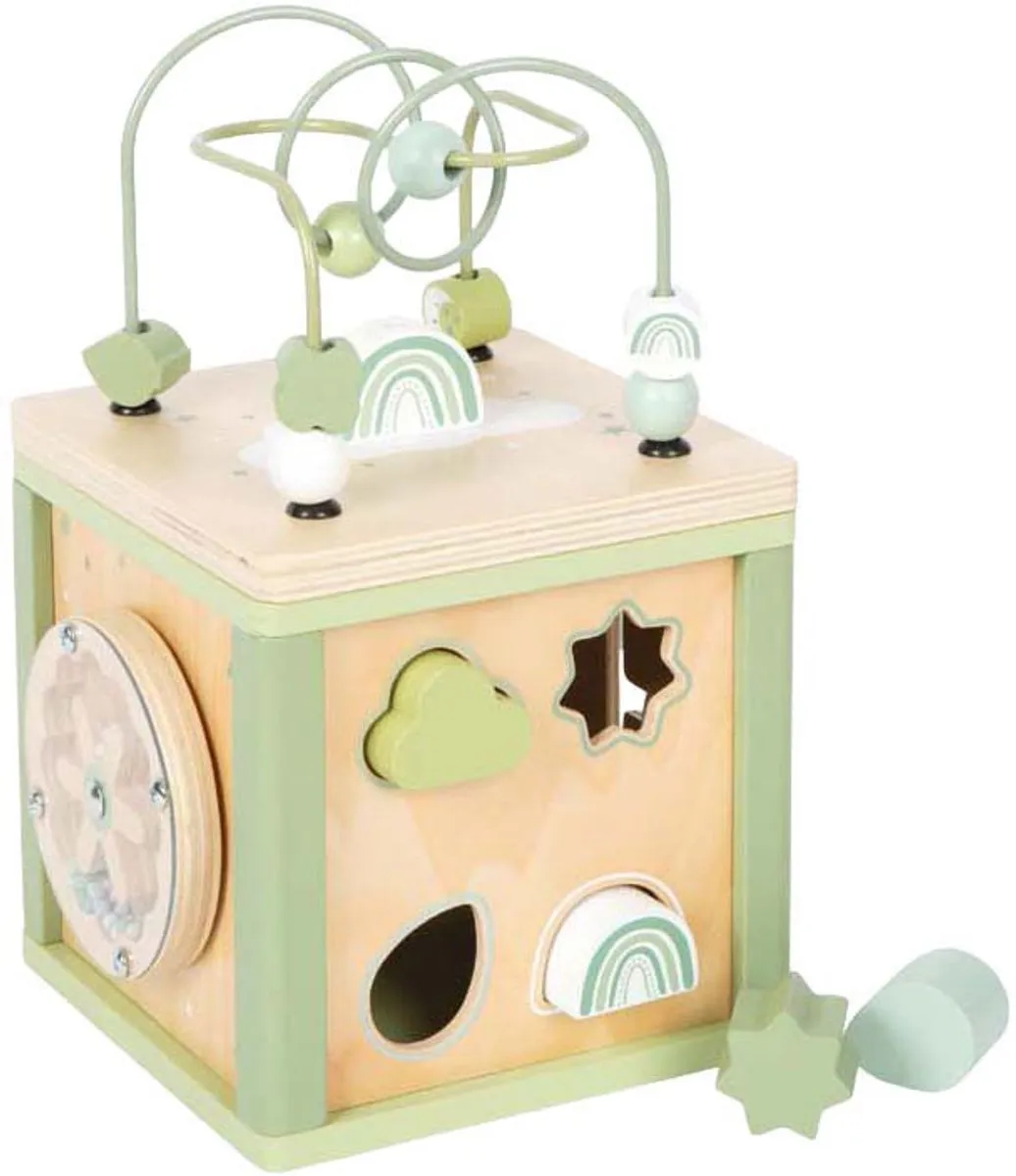 Small Foot Houten Motor Vaardigheden Kubus Groen - afbeelding 5 van 6