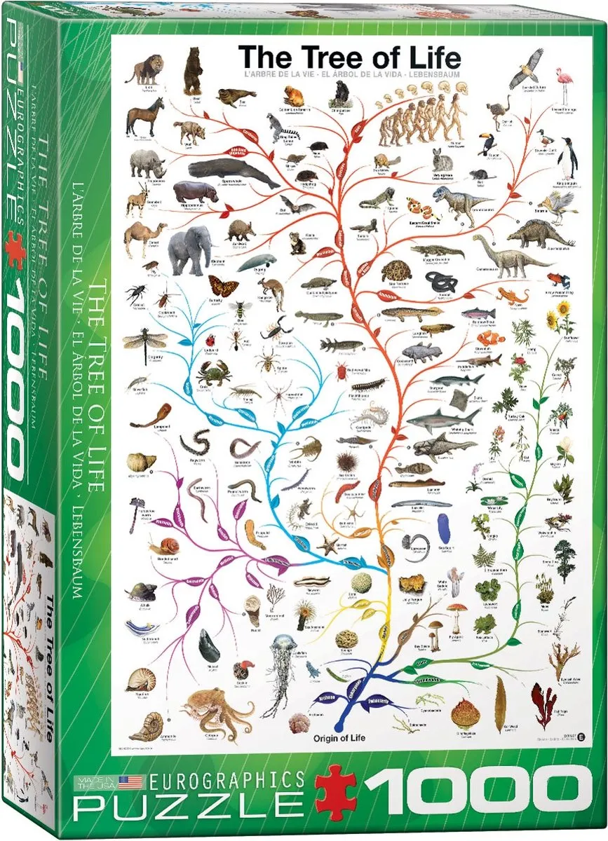 Eurographics De Boom des Levens Evolutiediagram Legpuzzel 1000 Stuks