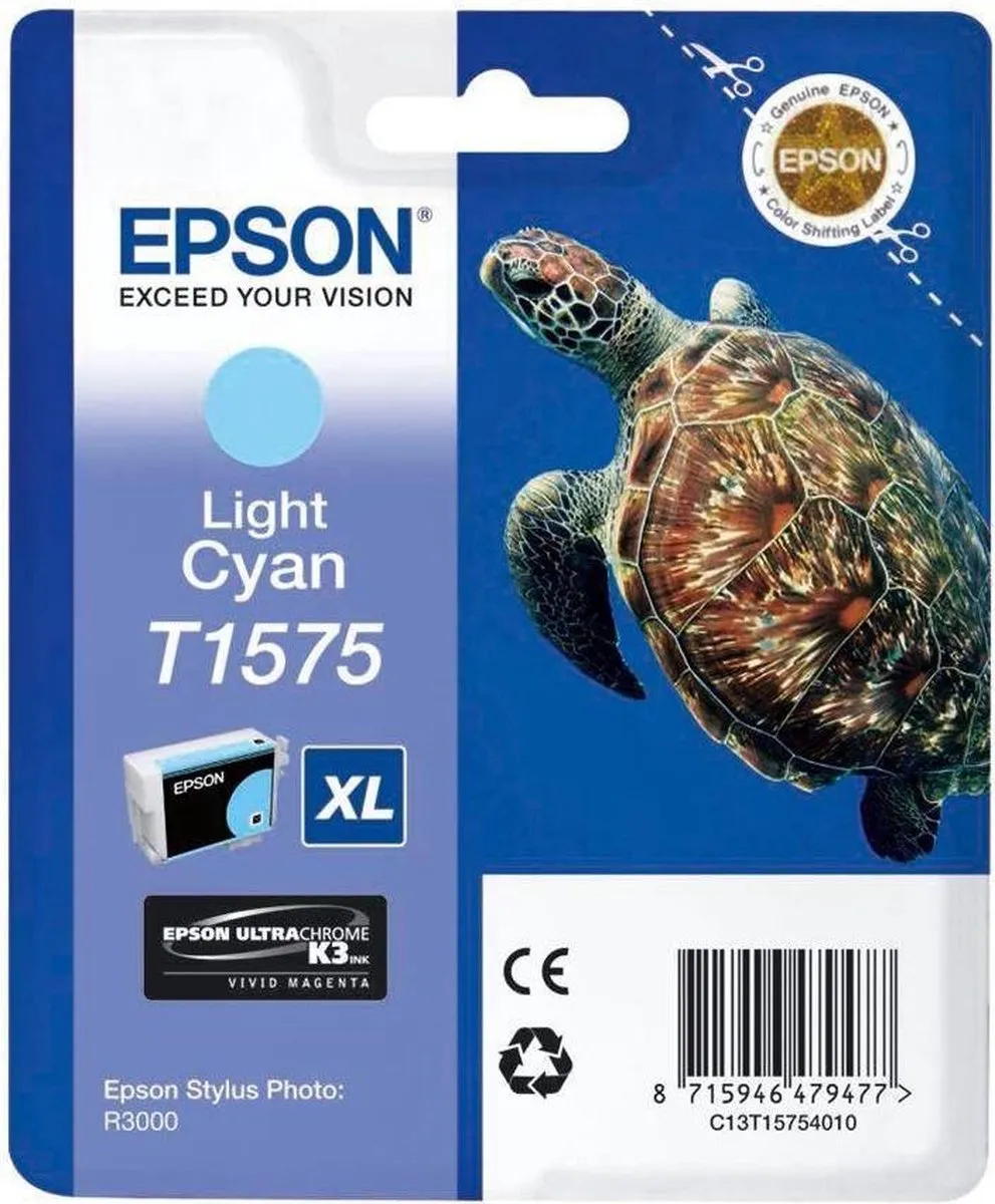 Epson T1575 Inktcartridge Licht Cyaan C13T15754010