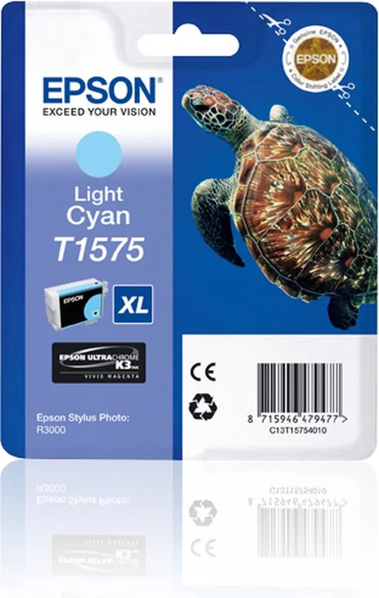 Epson T1575 Inktcartridge Licht Cyaan C13T15754010