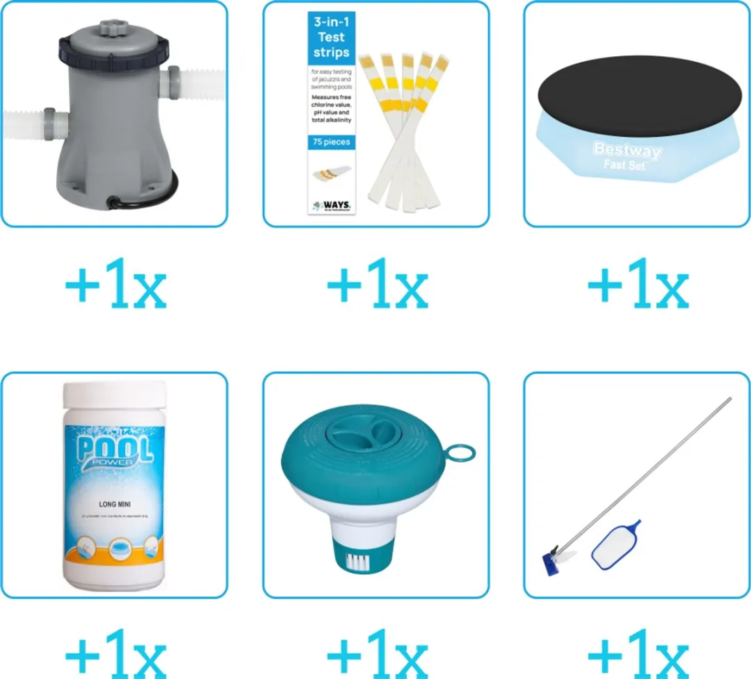 Bestway Fast Set Zwembad Accessoirepakket 6-delig