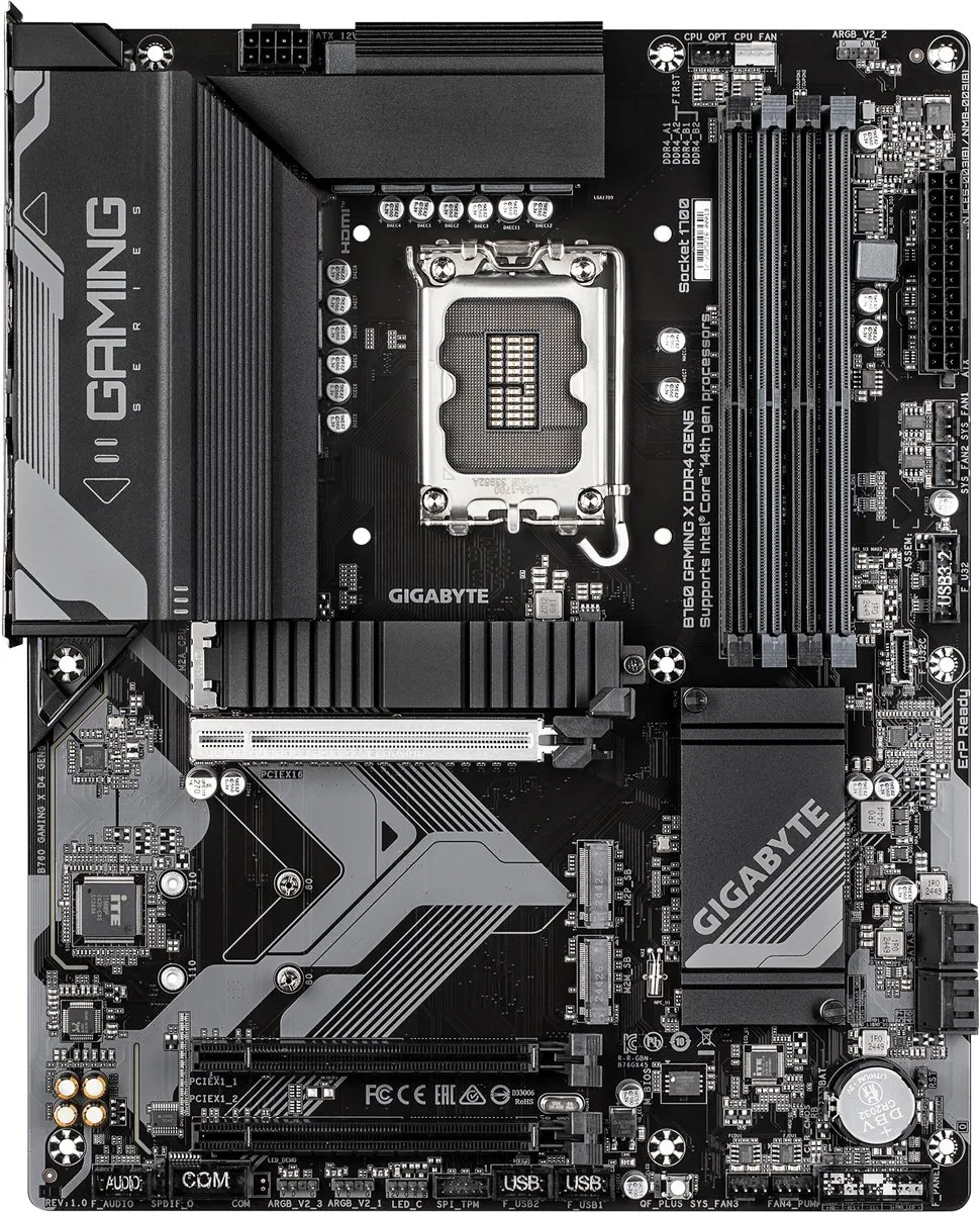Gigabyte B760 GAMING X D4 GEN5 Moederbord - ATX
