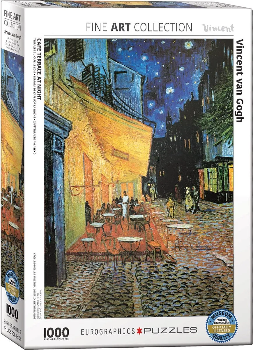 Eurographics Vincent Van Gogh Caféterras bij Nacht Legpuzzel 1000 Stuks