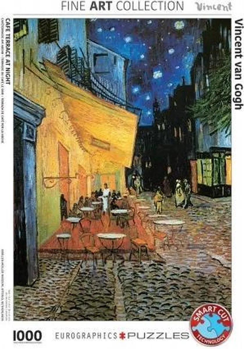 Eurographics Vincent Van Gogh Caféterras bij Nacht Legpuzzel 1000 Stuks - Fine Art