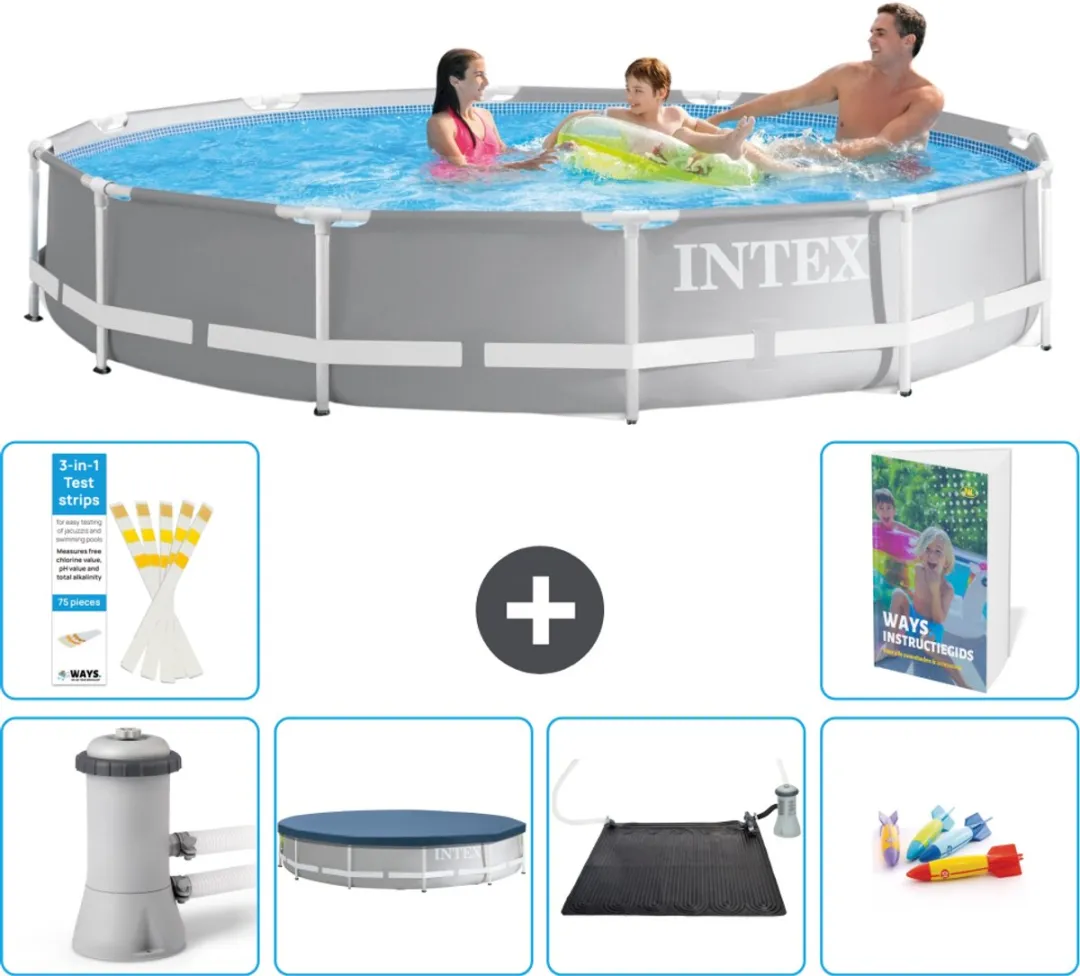 Intex Rond Prism Frame Zwembad 366x76cm