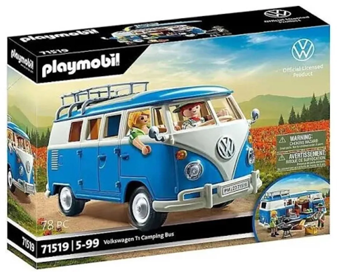 Playmobil VW T1 Campingbus P-71519 - 78 Onderdelen