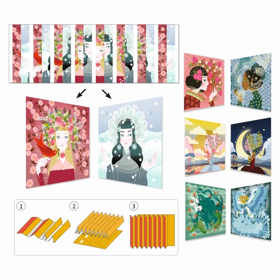 Djeco Lovely Queens Creatief Pakket - Multicolor