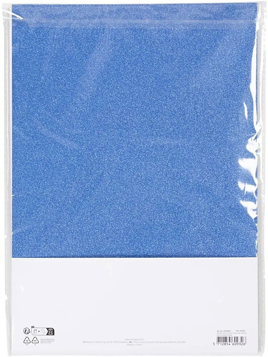 Creativ Company Glitterkarton A4 - 250 gr - 10 Kleuren