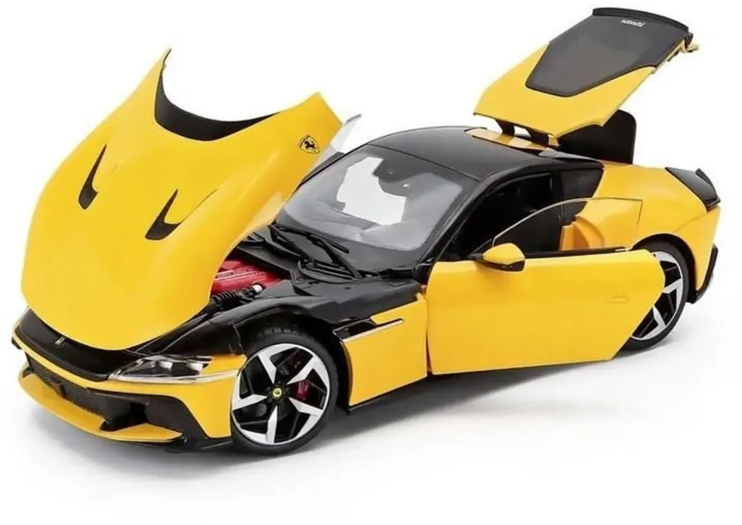 Ferrari 12 Cilindri Polistil 1:18 - Zwart/Rood
