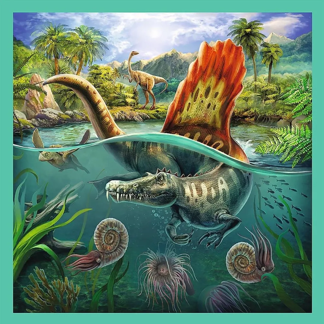 Trefl 3in1 Puzzel Dino's - 106 Stuks - Multi