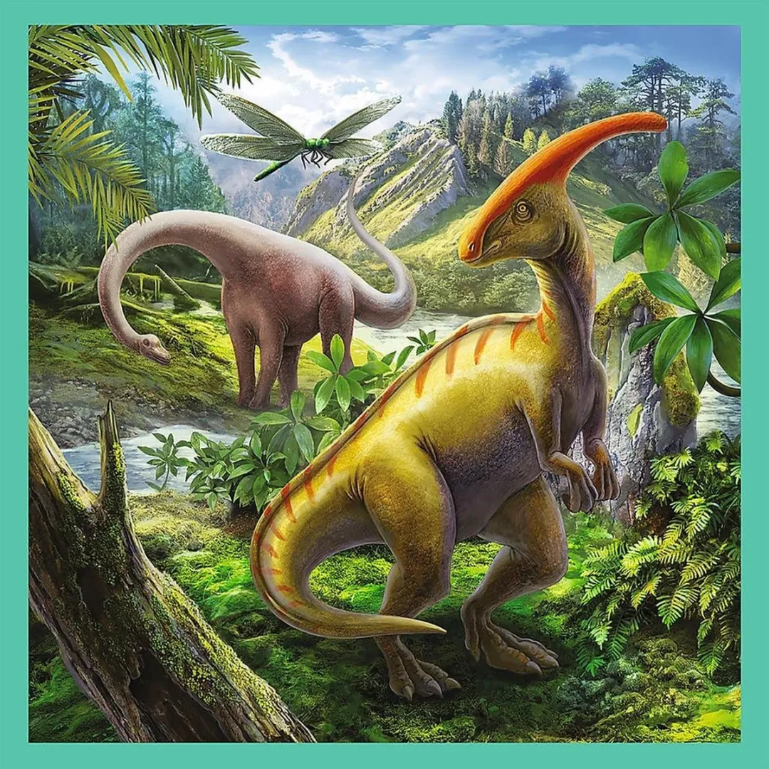 Trefl 3in1 Puzzel Dino's - 106 Stuks - Multi