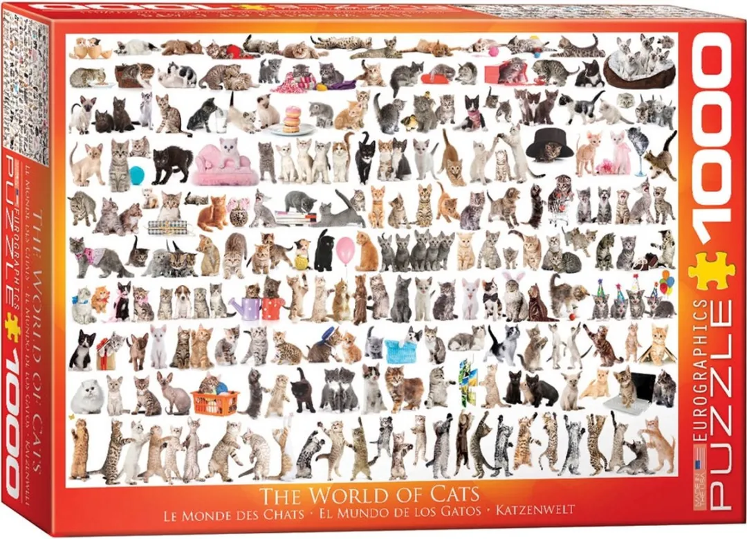 Eurographics De Wereld van Katten Legpuzzel 1000 Stuks