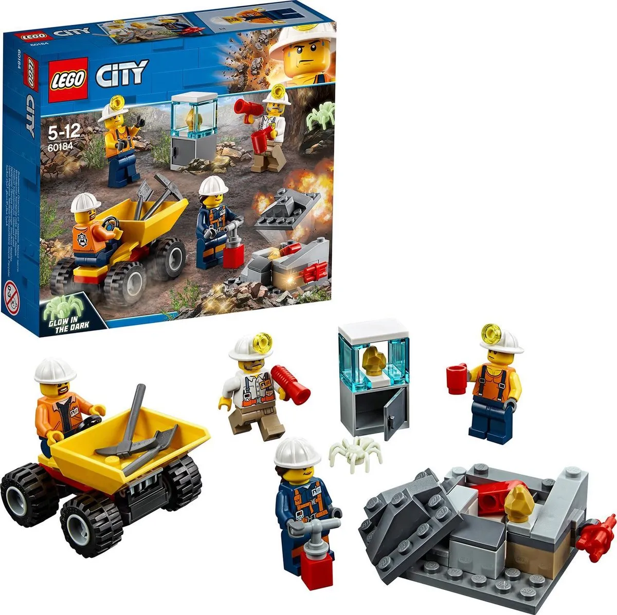 LEGO City Mijnbouwteam 60184 - 4 Minifiguren - afbeelding 2 van 6