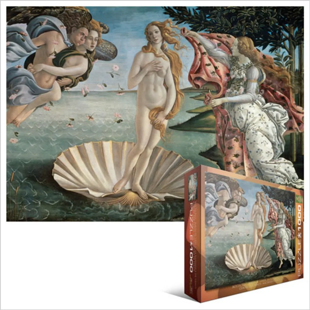 Eurographics De geboorte van Venus 1000 Stuks Fine Art Legpuzzel - Meerkleurig
