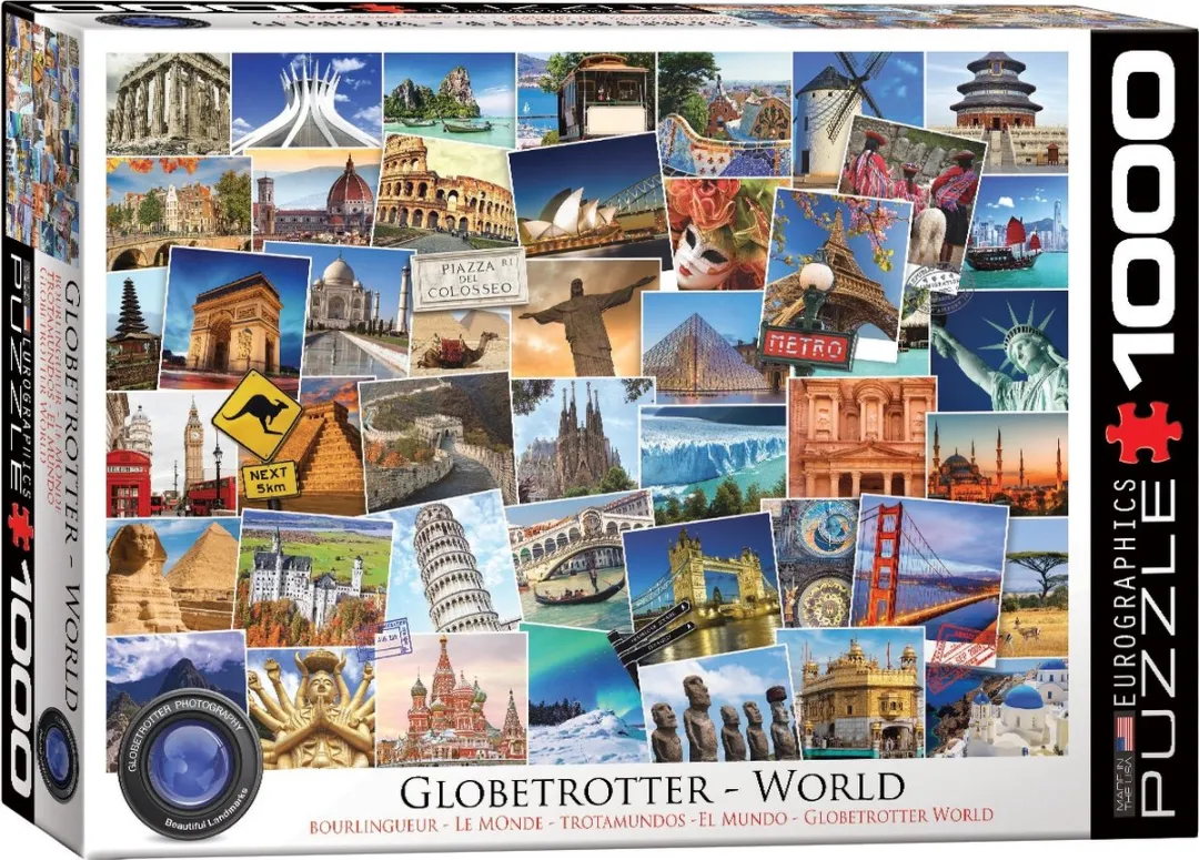 Eurographics Globetrotter World Legpuzzel 1000 Stuks