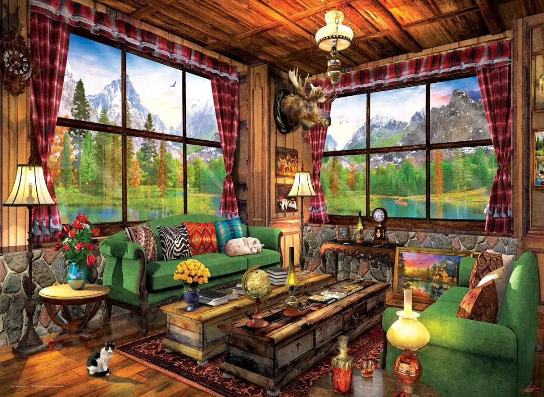 Eurographics Gezellige Hut Legpuzzel 1000 Stuks - Meerkleurig