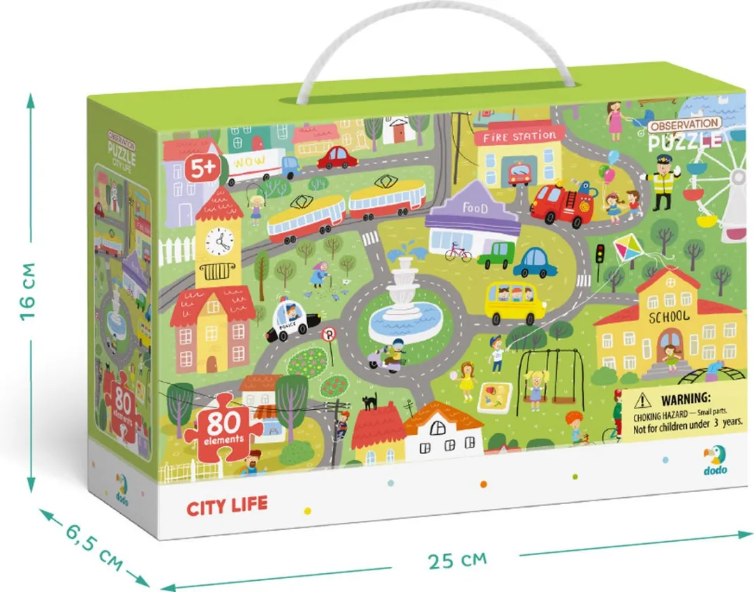 Dodo Toys Zoek Puzzel 5+ 300135 - 80 Stuks - City Life