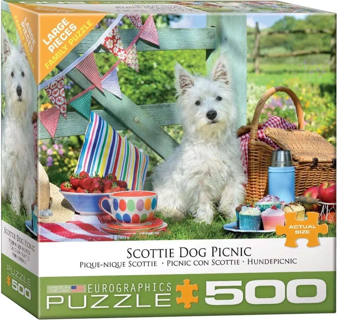 Eurographics Schottse Terriër Picknick Legpuzzel 500 Stuks