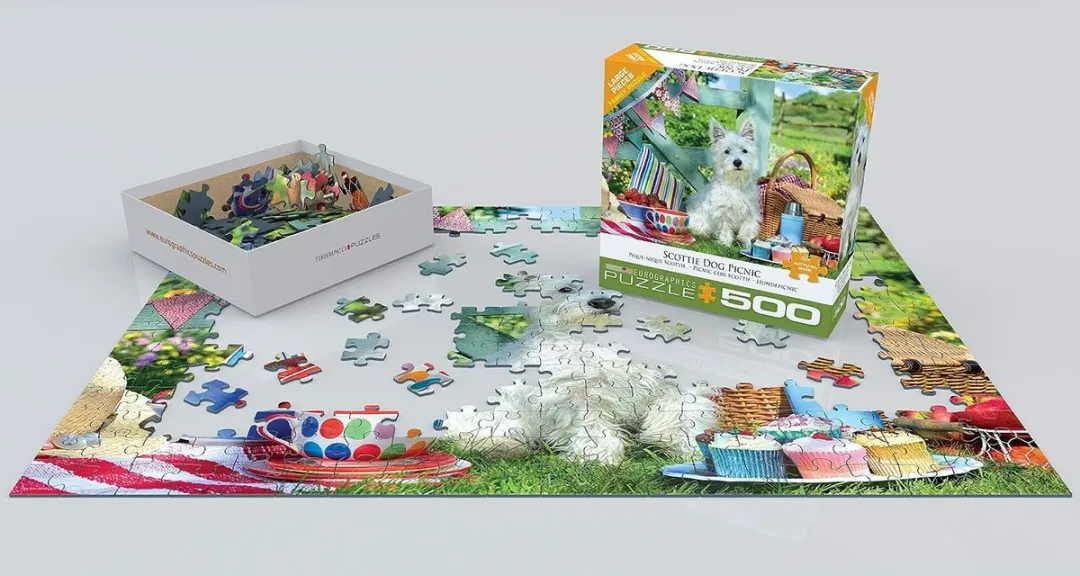 Eurographics Schottse Terriër Picknick Legpuzzel 500 Stuks - MPN eu6500-5461